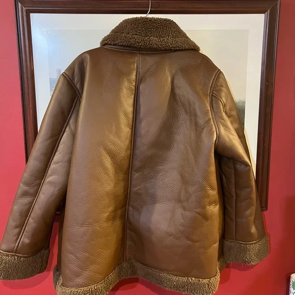 Koolaburra Brown Shearling Jacket - Picture 4 of 6